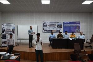 The initiative is organized by the Training & Placement Cell in collaboration with Infosys CSR, implemented by Centum Foundation in association with Innovation Comes Jointly (ICJ)